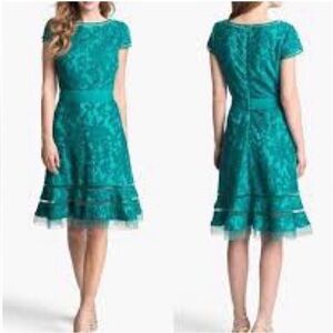 Tadashi Soji teal dress